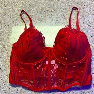 NWOT Victoria’s Secret Red Sexy Corset
